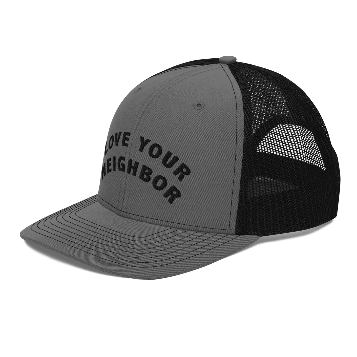 Love Your Neighbor Trucker Hat by Paul Cardall