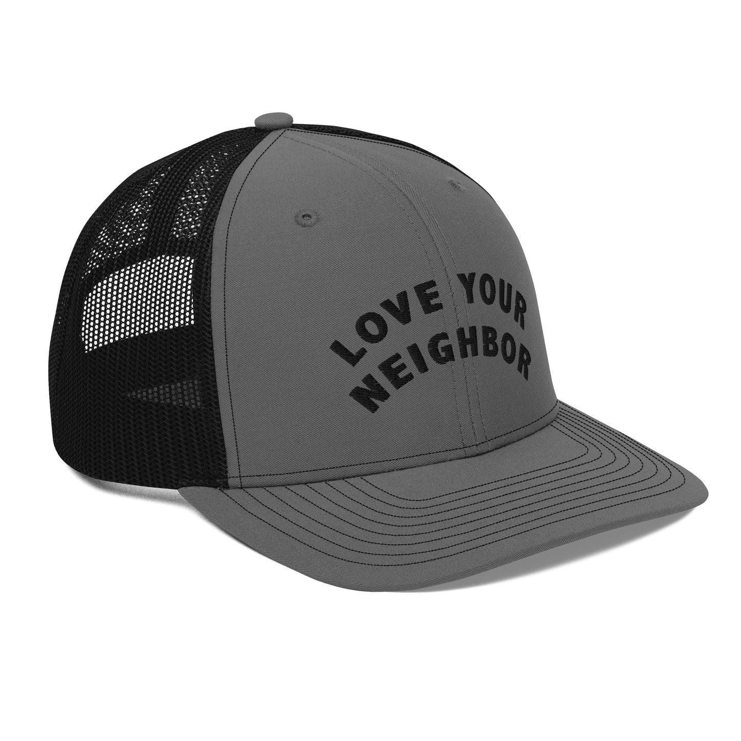 Love Your Neighbor Trucker Hat by Paul Cardall