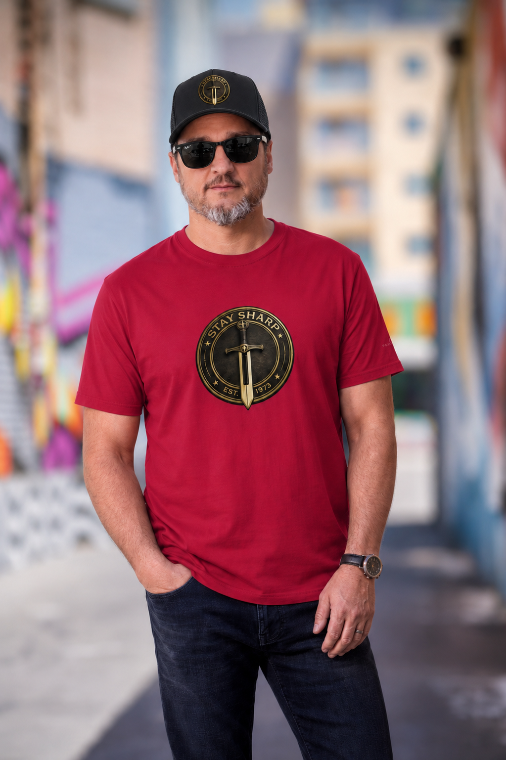 Stay Sharp with Paul Cardall - Unisex heavyweight t-shirt