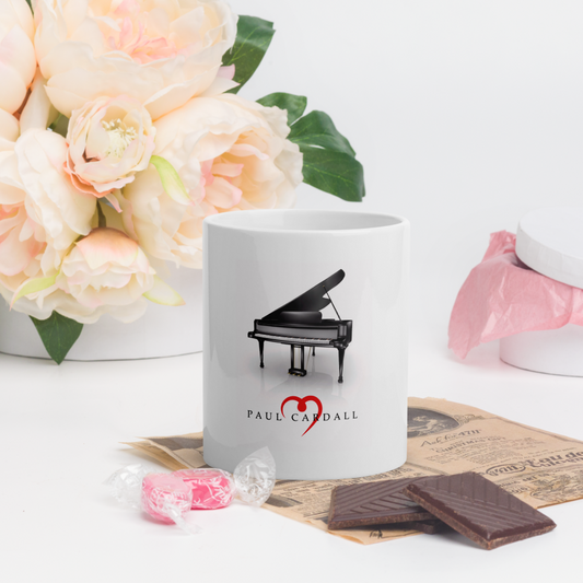 Paul Cardall white glossy mug